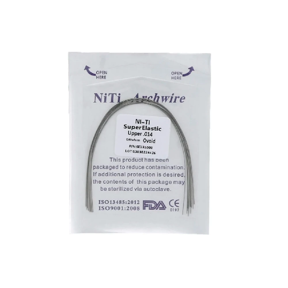 ARCOS DE NITI 0.22 REDONDOS 012 AL 020 1 PACK DE 10 UNIDADES