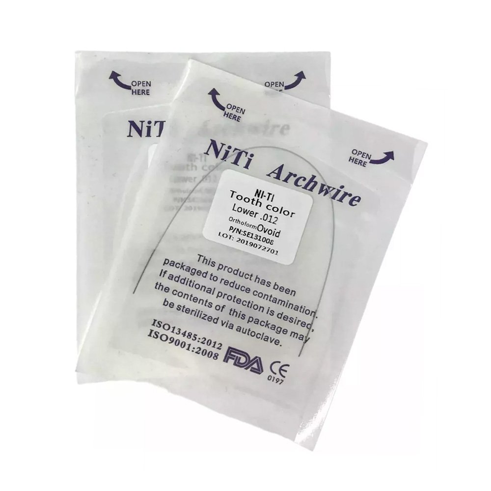 ARCOS NITI ESTETICOS BLANCOS 0.22 REDONDOS DEL 012 AL 020 1 PACK DE 1 UNIDAD