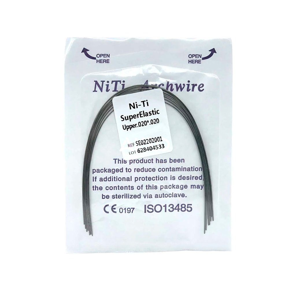 ARCOS DE NITI 0.22 RECTANGULARES 1 PACK DE 10 UNIDADES