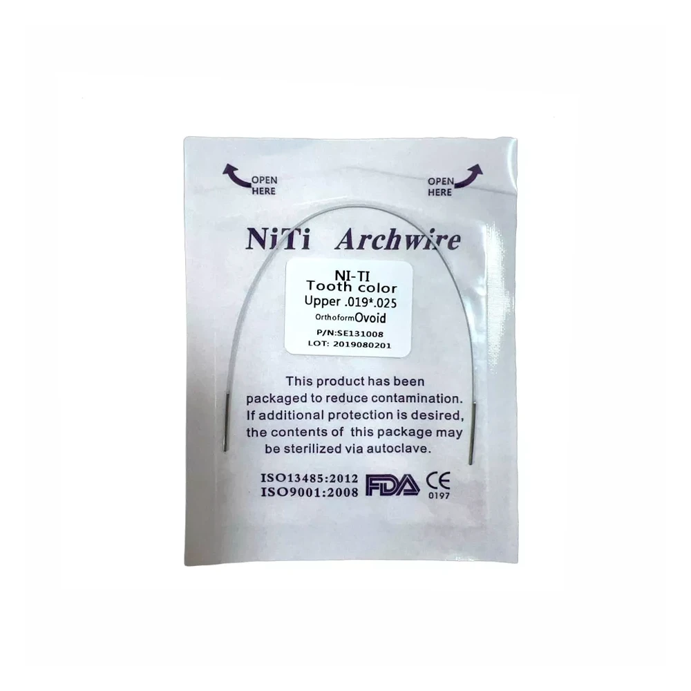 ARCOS NITI ESTETICOS BLANCOS 0.22 RECTANGULARES 1 PACK DE 1 UNIDAD