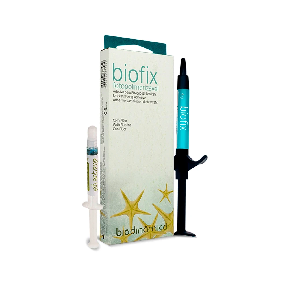 ADHESIVO PARA BRACKETS BIOFIX CON FLUOR 1 JERINGA DE 4 GR.