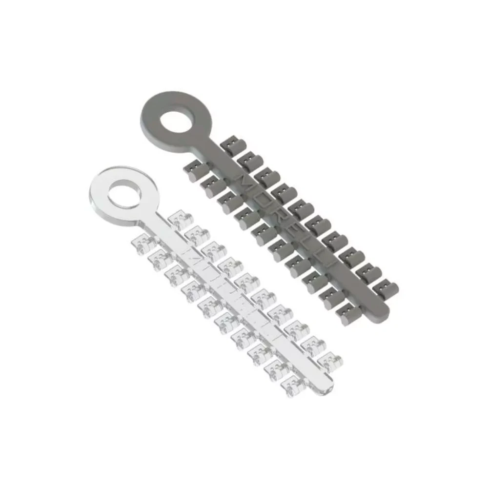 CUÑAS DE ROTACIÓN PARA ORTODONCIA MORELLI GRIS Y TRANSPARENTES 5 BASTON DE 20 UNIDADES